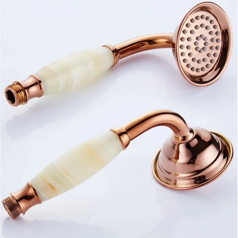 Bathroom Accessories Rose Gold Hand Shower Head High Pressure  Antique Water Output Antique Hand Shower Nozzle Water