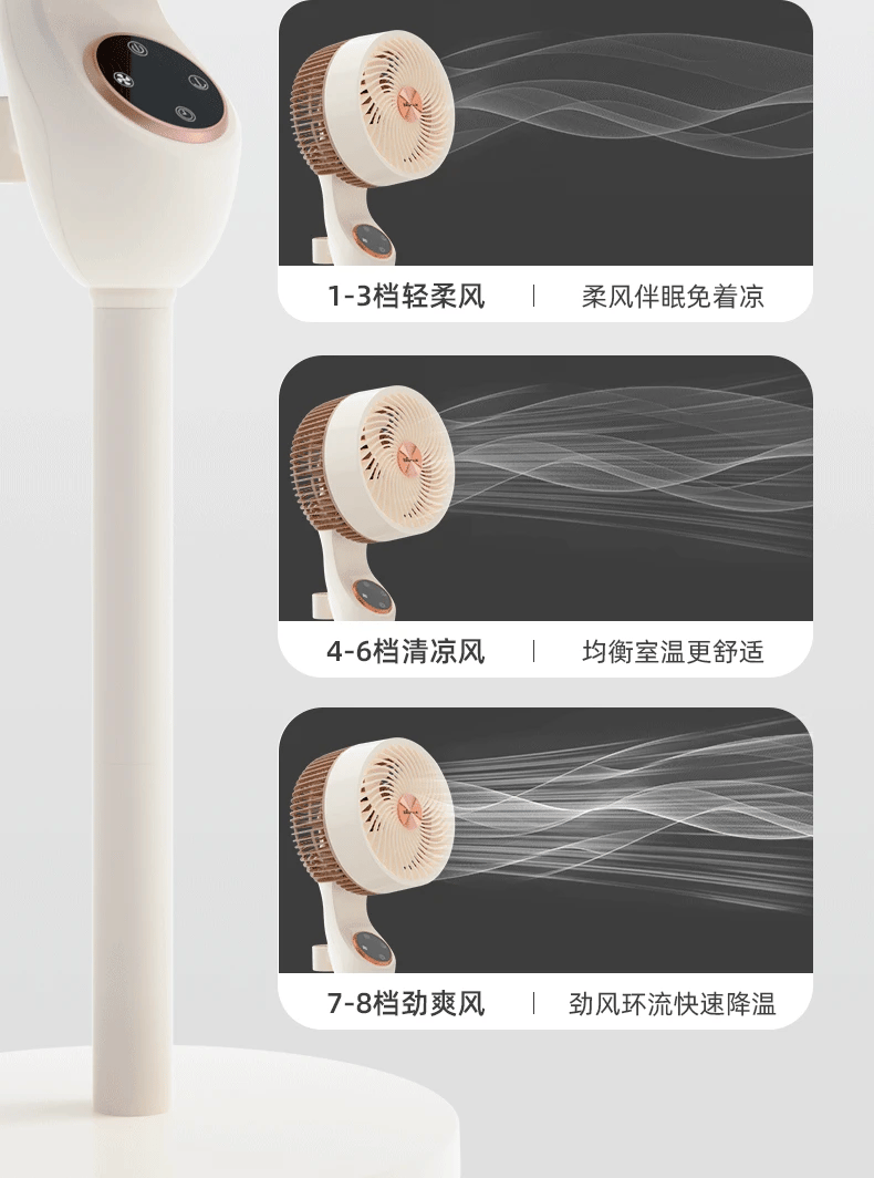Air circulation fan Household floor fan Electric fan Intelligent voice Bedroom remote control static