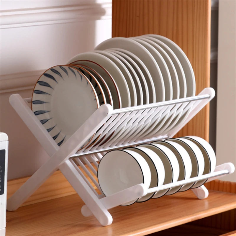 Kitchen Organizer Sink Dish Drying Rack Sink Drain Shelf Bowl Plates Shelf Storage Drawer Desktop Adjustable Holder Accessories