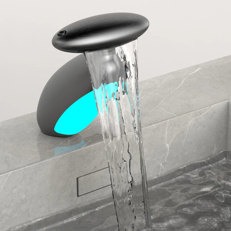 Modern Basin Faucet with Four Water Flow Options, Hot and Cold Water Mixer, Bathroom Sink Tap Faucet