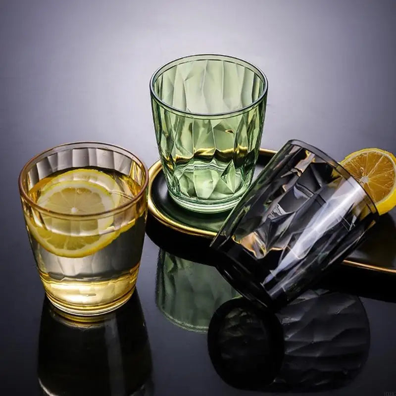 2025 New Shatterproof Acrylic Water Tumblers 490ml Unbreakable Drinking Glasses Reusable