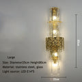 Light Luxury Led Wall Lamp Home Decoration Living Room Tv Background Wall Staircase Bedroom Italian Bedside Glass Wall Lamp