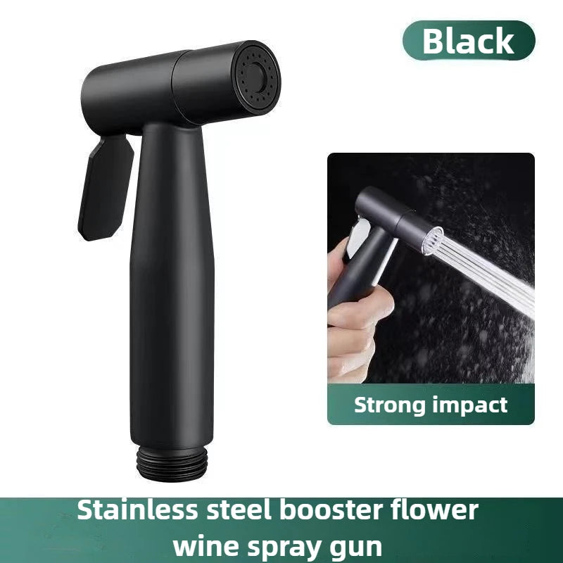 Handheld Toilet Faucet Sprayer Held Stainless Steel Sprayer Gun Hand Bidet Spray Bathroom Self Cleaning Shower Head Hand Faucet