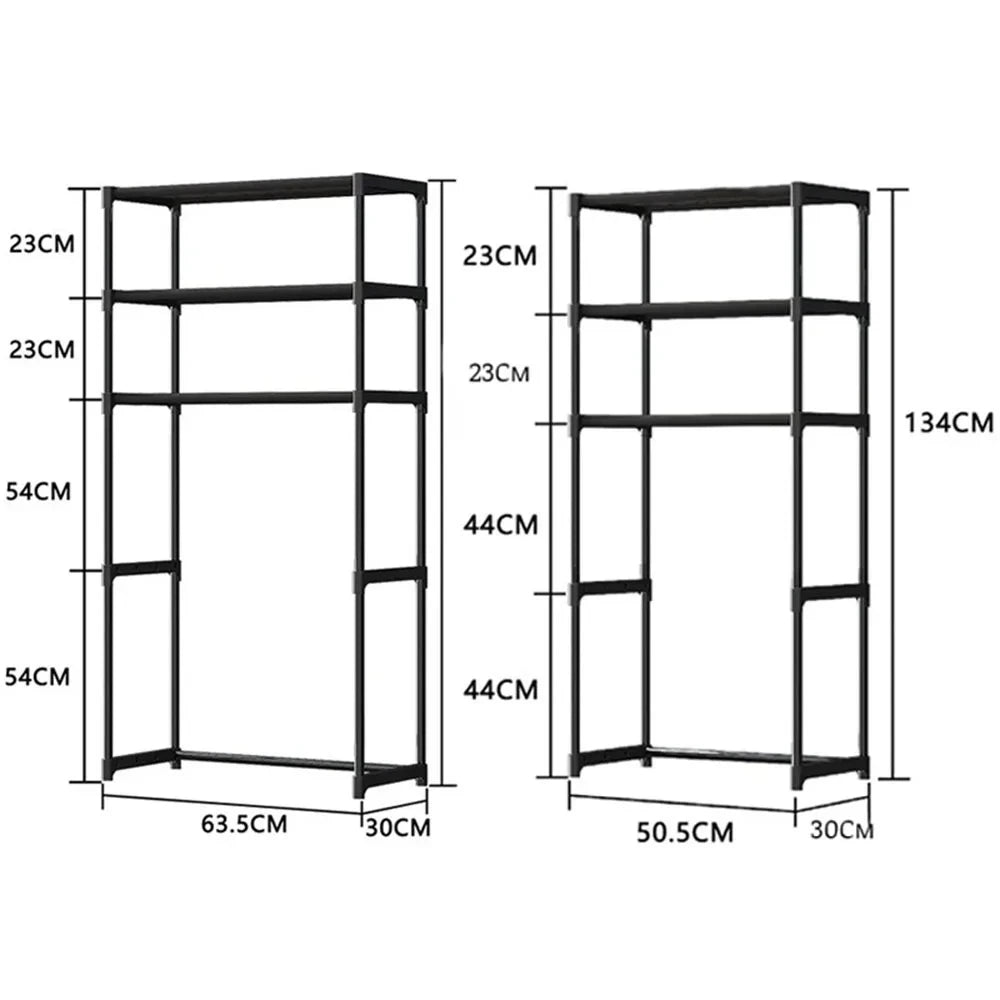 Over The Toilet Storage Rack Multilayer Perforation-Free Washing Machine Shelf Kitchen Rack Floor Standing Bathroom Accessories