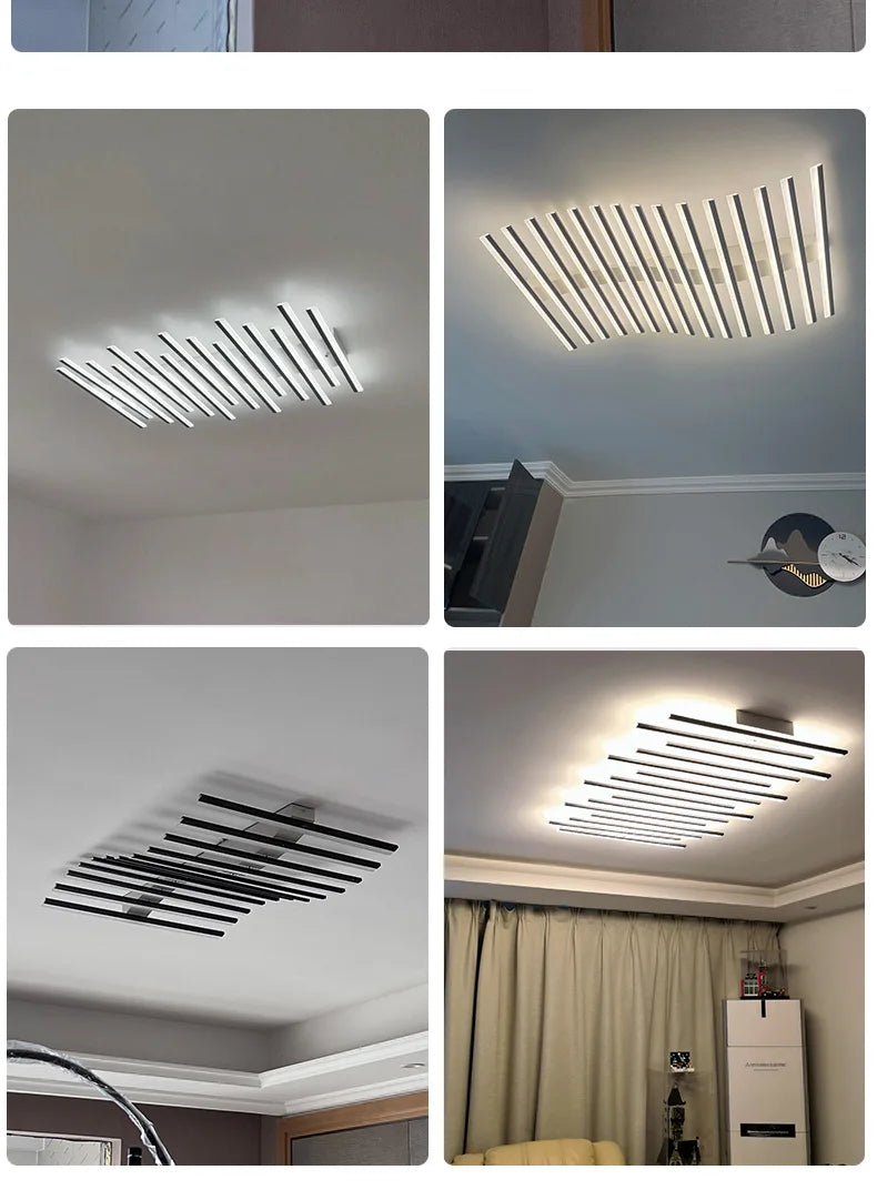 Modern Living Room Lamps Ceiling Light Interior Decoration for Home House LED Lamps for Bedrooms Linear Ceiling Light Home Lamp