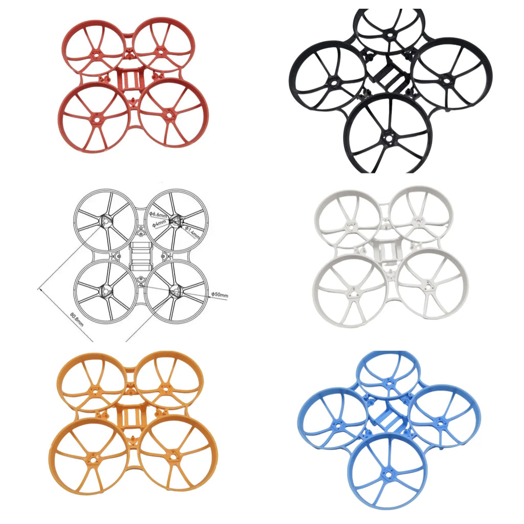 Gemfan 45mm 2/3-Blade Propellers 1.5mm Shaft High Thrust PC Props 4Pairs for 1S Micro Whoop Toothpick Drone Meteor75 Pro