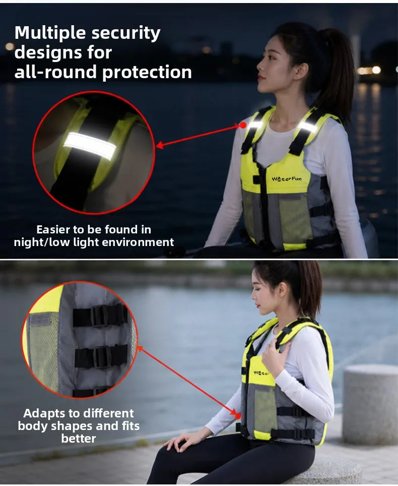 WaterFun SUP Paddleboard Kayak Life Jacket High Buoyancy Water Sports Safety Vest