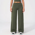 Yoga Pants High Waist Wide Leg Trousers Women Tummy Control Flared Pants Straight Workout Trousers Casual Fitness Bell-bottoms