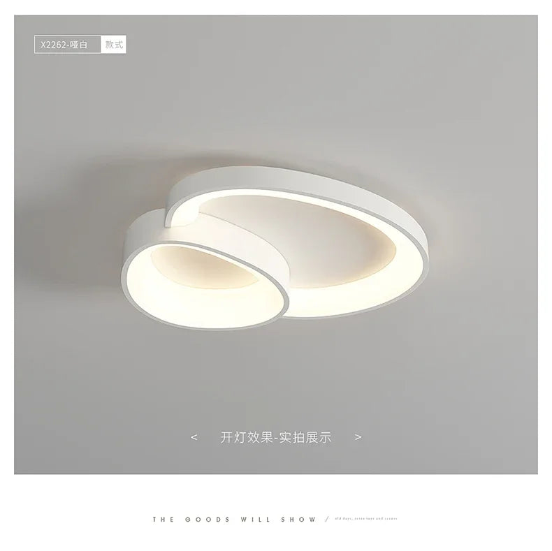 Modern Round LED Ceiling Light with Adjustable Brightness for Living Room Bedroom Dining Room Home Decor Lusters Luminaires