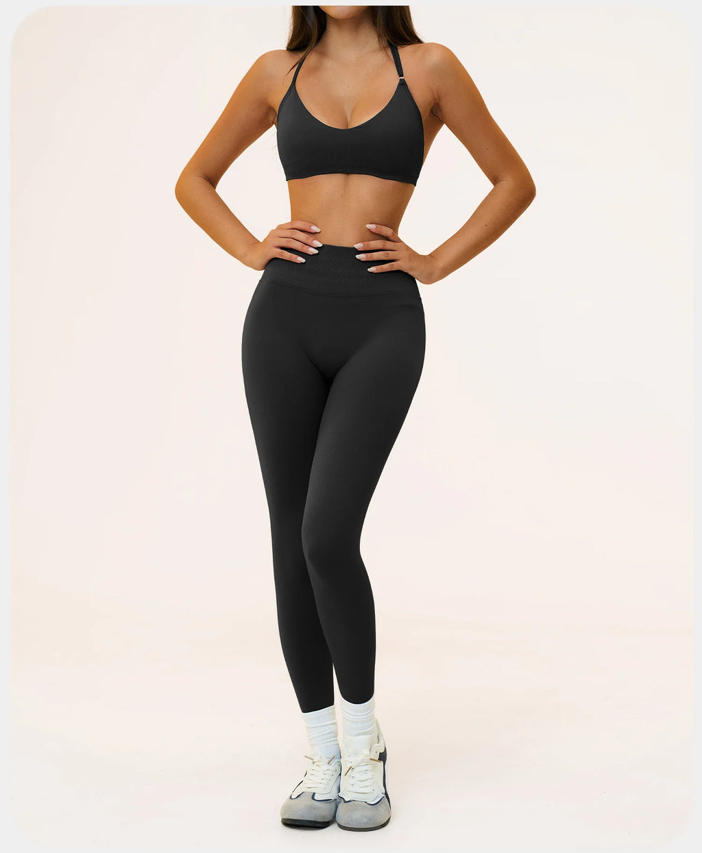 Seamless Yoga Suit 2PCS Women Tracksuit Sports Outfits Gym Workout Clothes Breathable Sports Bra Flared Pants Suit Yoga Clothing