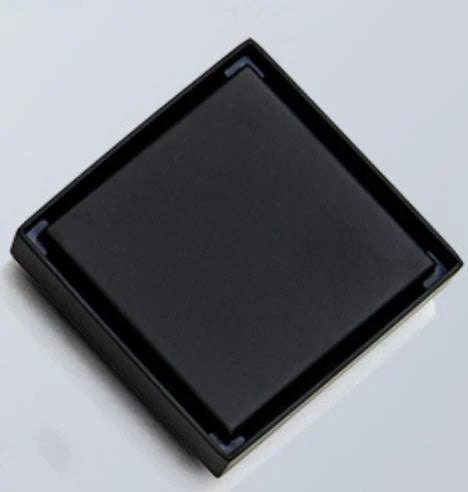 stainless steel Brushed Gold Floor drain 10*10cm Shower Square Deodorization Type Bathroom Water Flow Tile Insert Drain