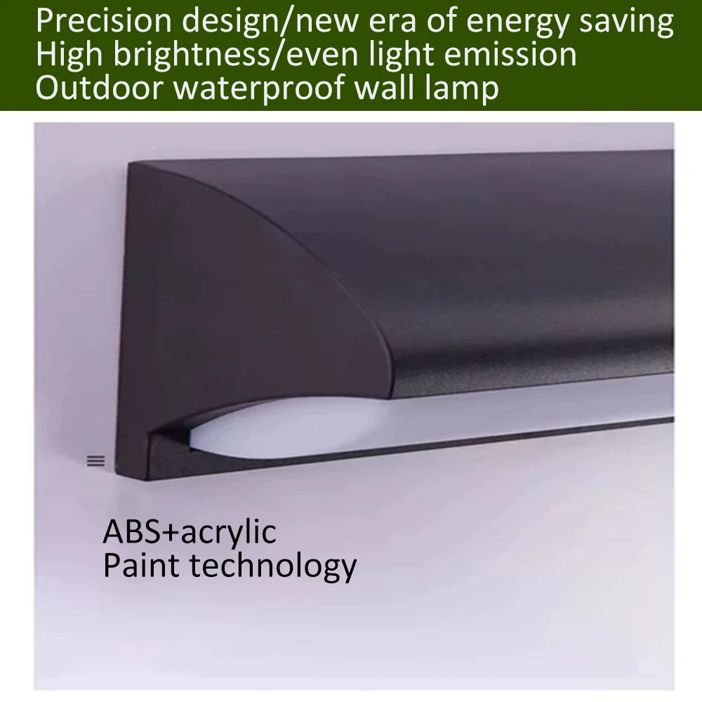 Modern Outdoor LED Wall Light Waterproof 110V 220V Exterior Wall Light For Porch Garage Garden Courtyard Villa Indoor Wall Lamp