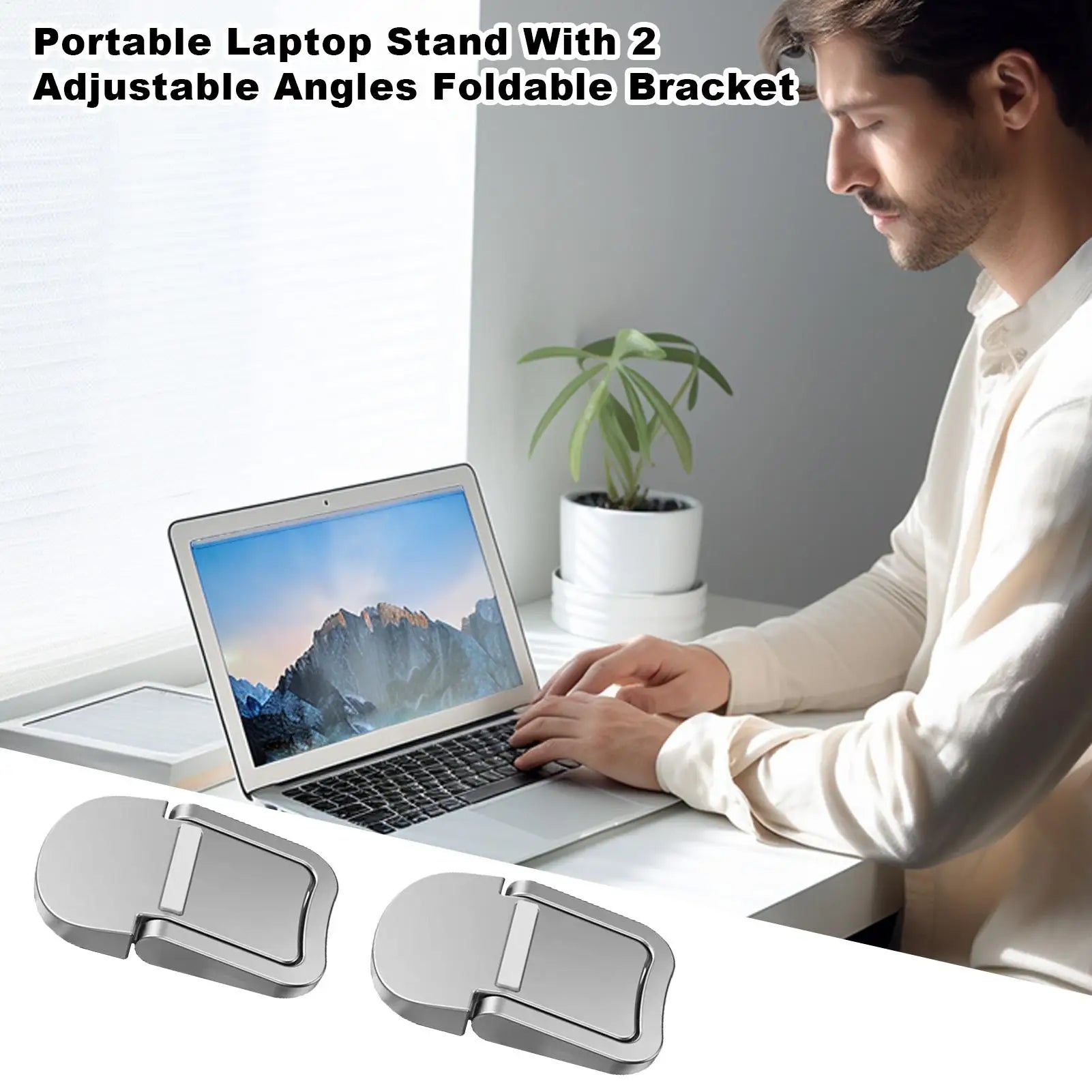 2pc Computer Stand For Laptop Flexible Laptop Holder Laptop Stands For Desk Multipurpose Folding Laptop Stand Desk Laptop Stand