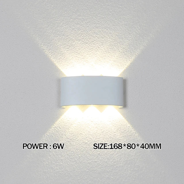 Led Wall Lamps Outdoor Indoor Waterproof IP65 wall lights for home AC110-220V 2/4/6/8/10/12W Garden Lights Outdoor Light decor