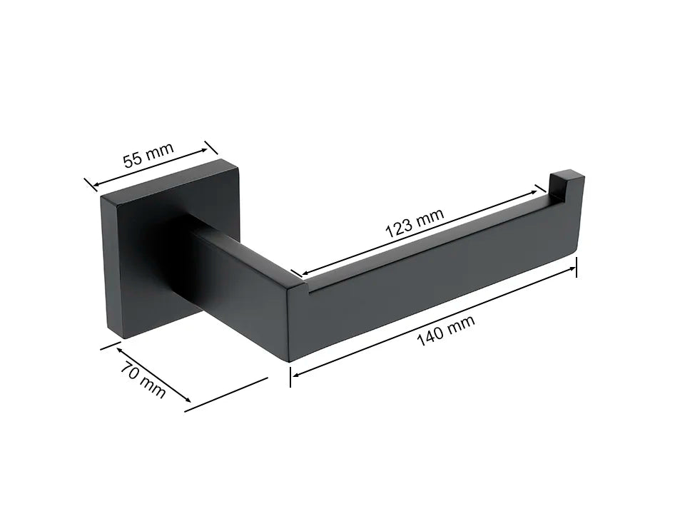 Matte Black Bathroom Hardware 304 Stainless Steel Towel Rack Toilet Paper Holder Liquid Soap Holder Towel Bar Toilet Accessories