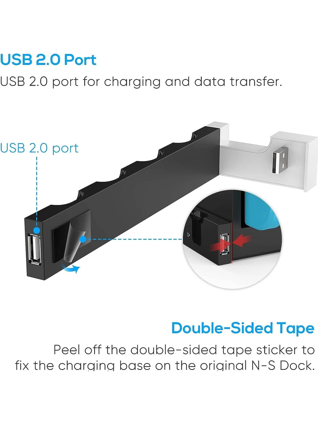 IPEGA PG-9186 Charging Dock for Switch&OLED,Charges Up to 4 Controllers,Compatible with Switch and OLED,Hot-Selling 4-port Stand