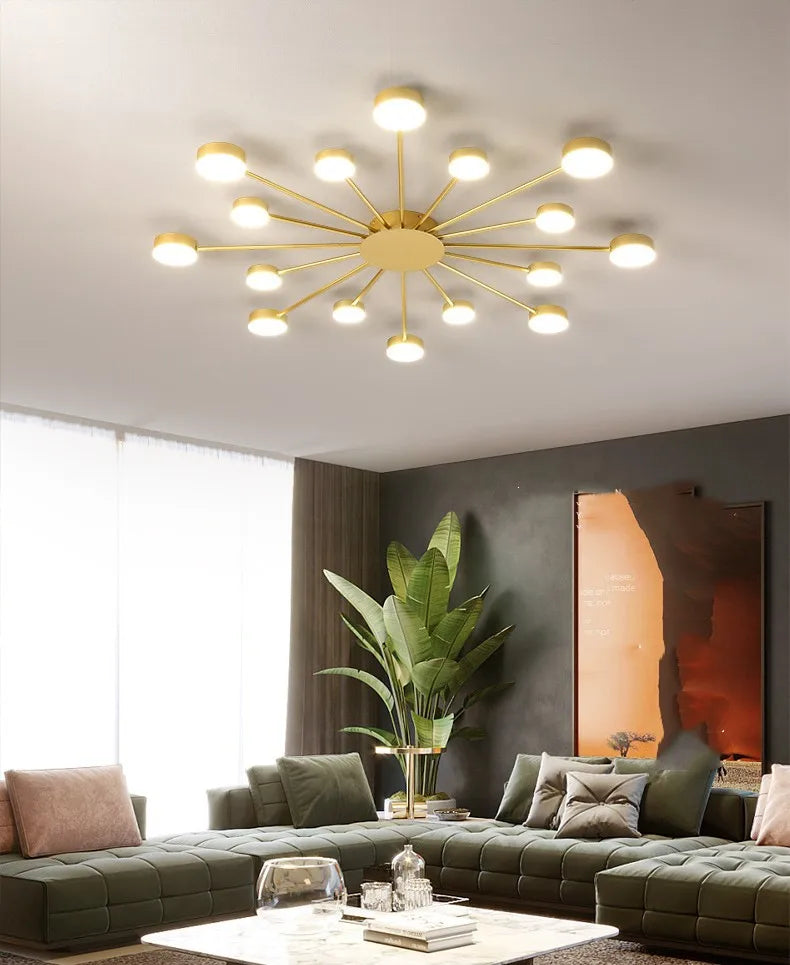Nordic LED Ceiling Indoor Lighting Home Lamps Living Room Dining Bedroom Cloakroom Decoration Chandelier Lights Modern Wall Lamp