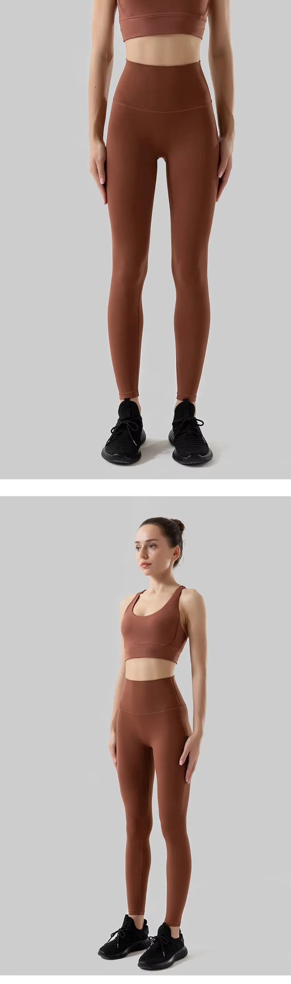 Women's 2 Piece Sports Set - High Waist Booty-Lifting Leggings with Back Pocket & Sports Bra Yoga/Gym/Running Workout Outfit