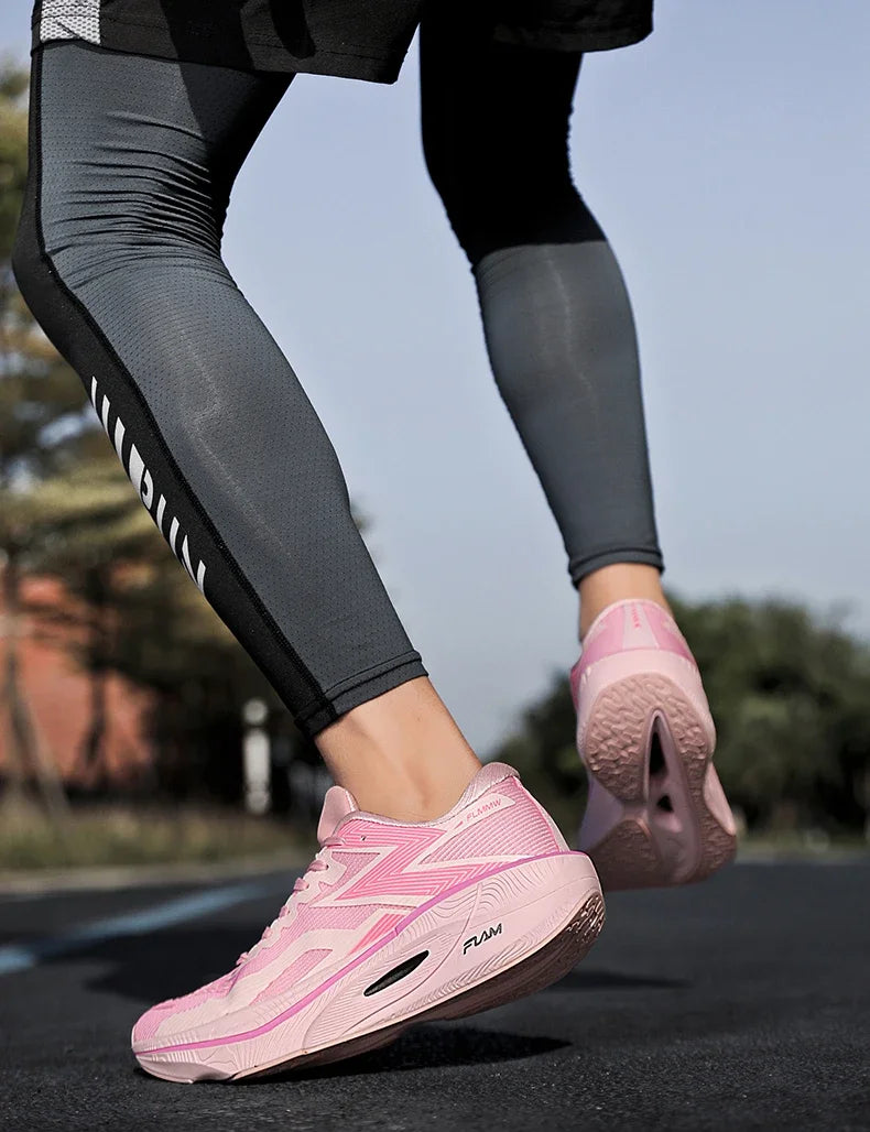 Running Shoes Carbon Board Speciality Marathon Men Sports Breathable Lightweight Women's Comfortable Athletic Nonskid Sneakers