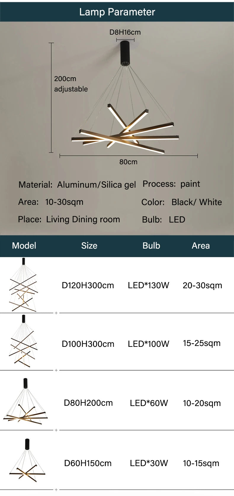 Modern LED Ceiling Chandelier Stair Living Room Pendant Lamp Kitchen Hall Hanging Light Indoor Home Decoration Lighting Fixture