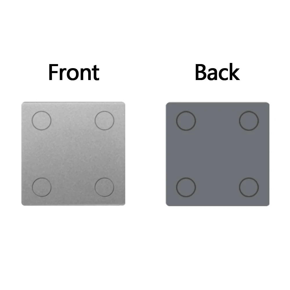 TAWOIA DIY Wall Light Switches Small Glass Panel Parts 1/2/3/4Gang White Black Gold Touch Switches Crystal Parts 47mm*47mm