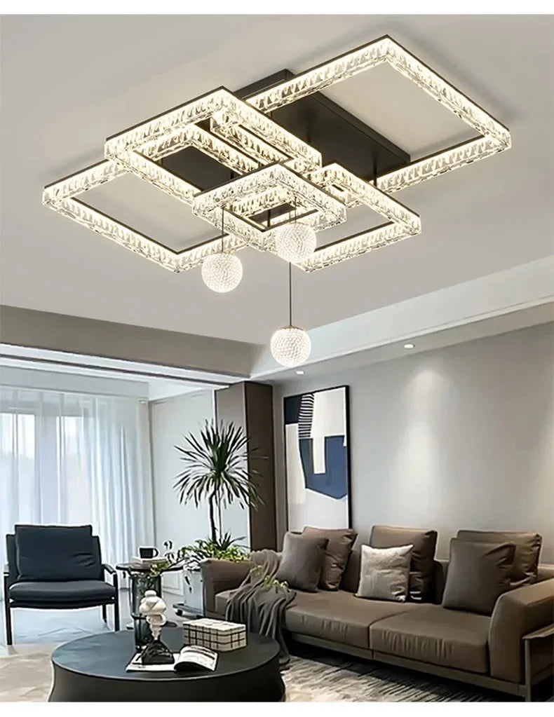 Home Decoration Chandelier Modern Light Luxury LED Ceiling Lamp For Living Room Bedroom Home Decor Indoor Lighting Light Fixture