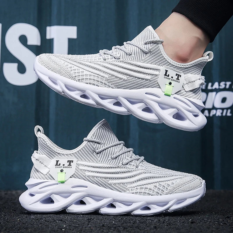 Men's Sports Sneakers Running Shoes Non-Slip Outdoor Casual Mesh Tennis Athletic Lightweight Breathable For Women Walking Shoe