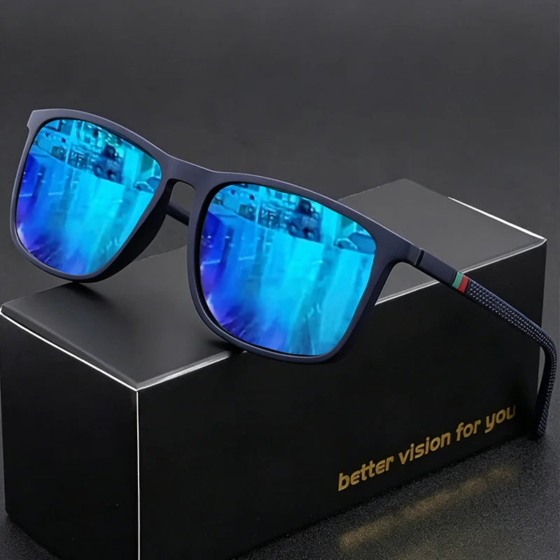 Vintage Trendy Square-Frame Glasses, Suitable for Driving and Vacation, Also an Ideal Gift for Gifting.