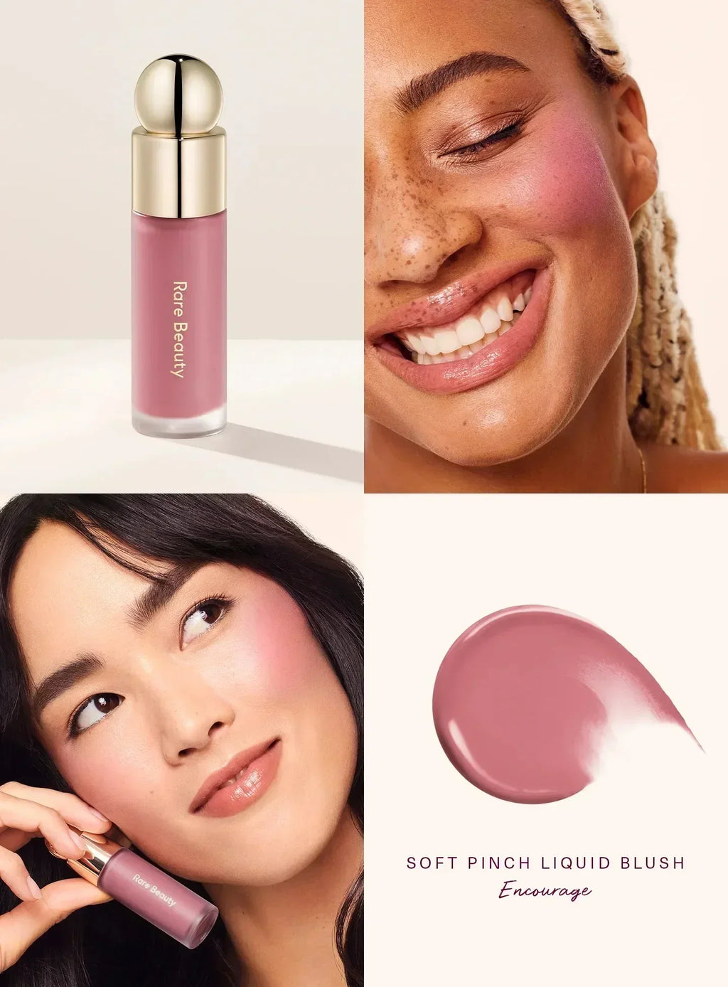 Rare Beauty Makeup Soft Pinch Tinted Lip Oil Stain Lip Gloss Delight Hope Happy Wonder Liquid Blush Cosmetics Face Eye Blusher
