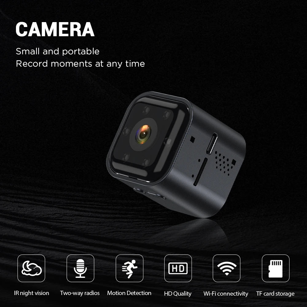 HD 1080P Camera Motion Detection Surveillance Camera Wireless Night Vision Pro Cam 960mAh for Indoor Outdoor Home Office
