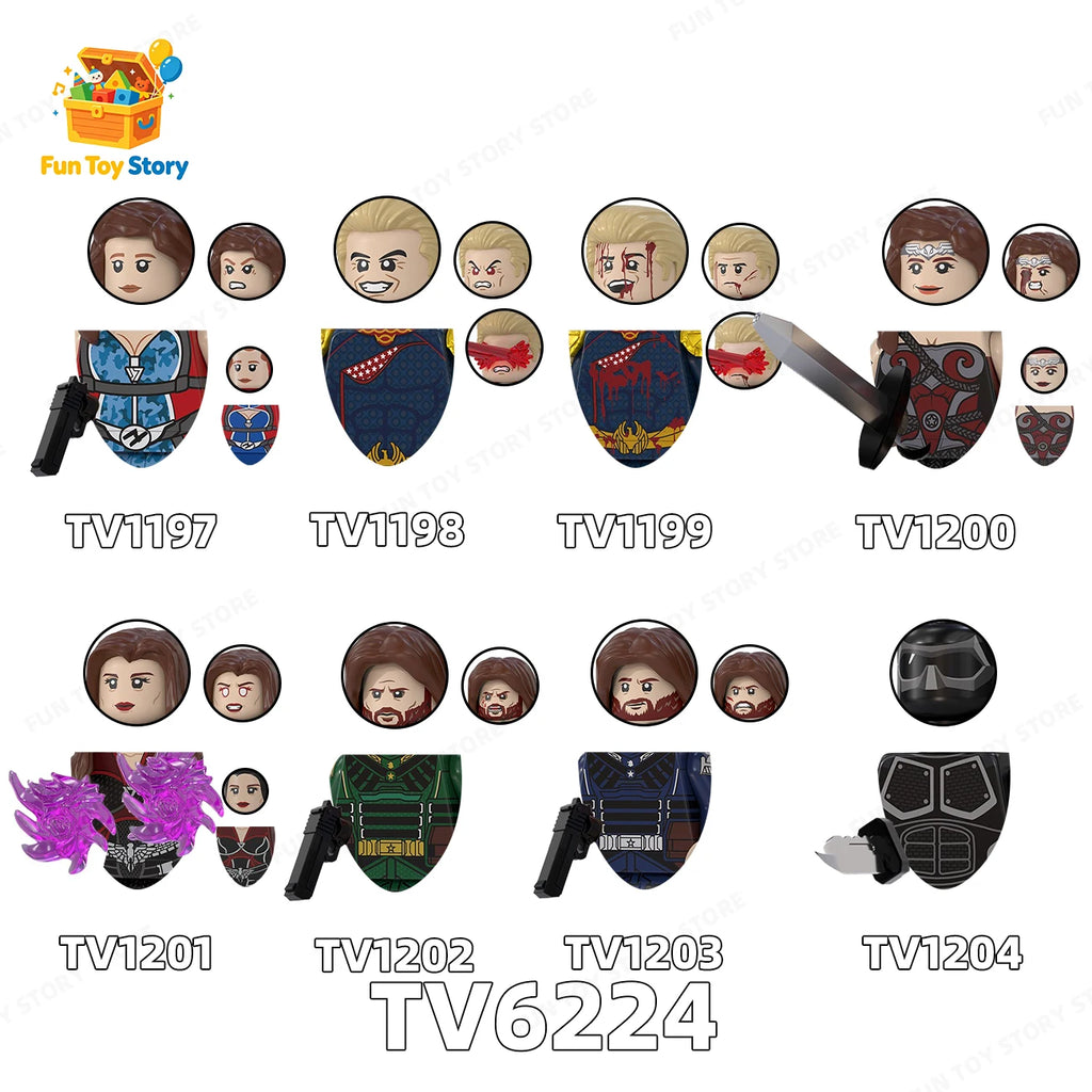 TV6224 TV Watchdog Series, Assembled Building Blocks, Human Toys, Collected by Film and Television Enthusiasts, Gifts for People