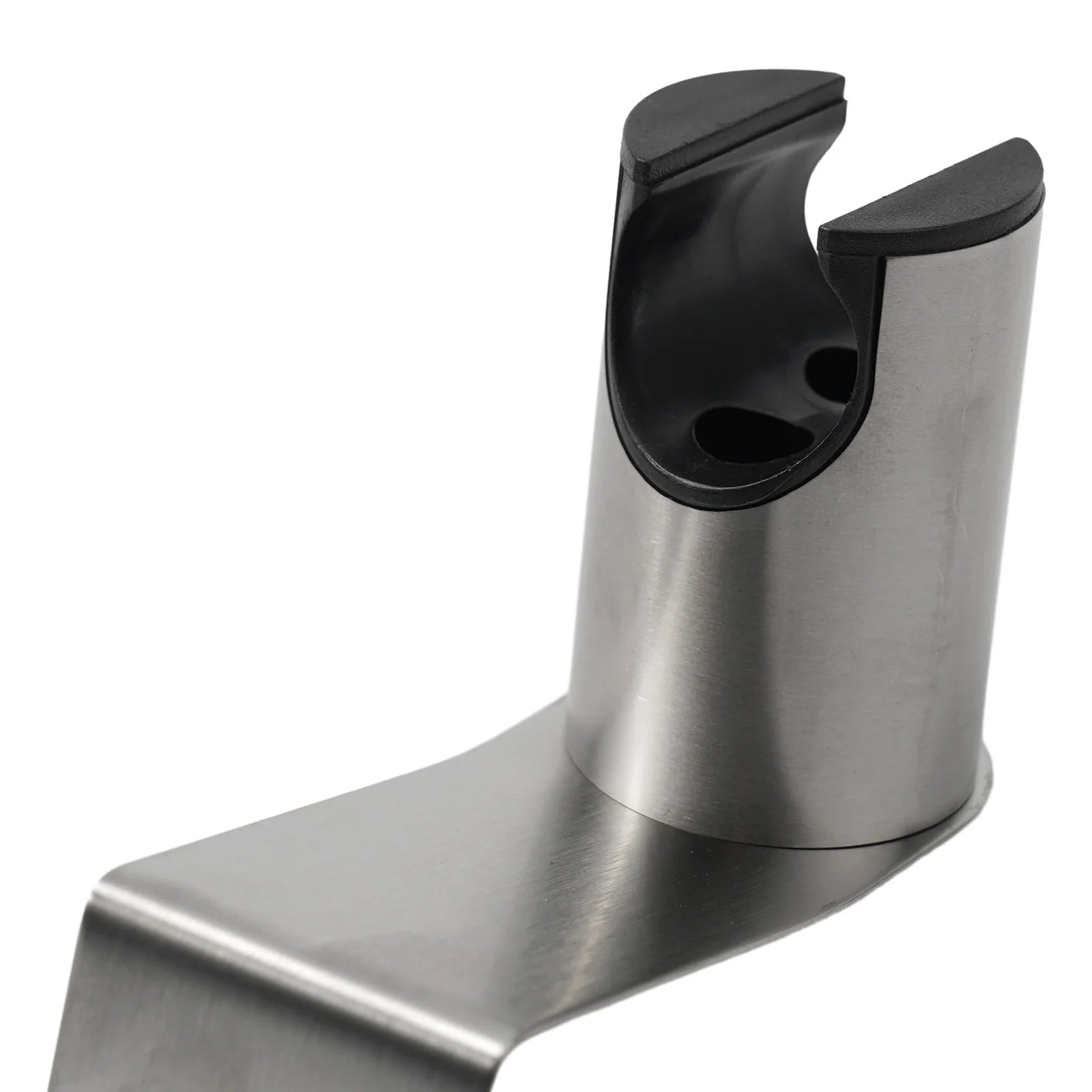 Bidet Sprayer Holder for Toilet Bathroom in Brushed Nickel Stainless Steel with Dual Mount Capability for Wand Use