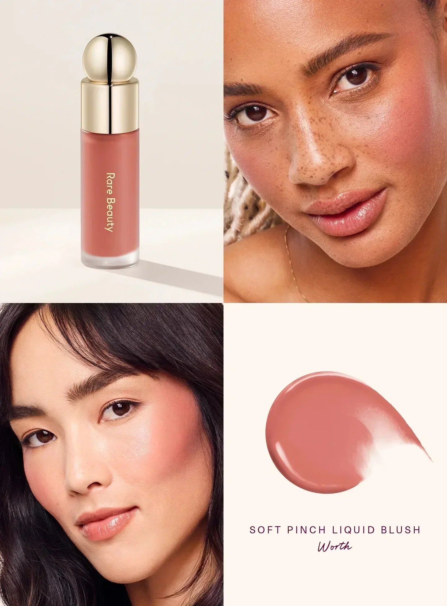 Rare Beauty Makeup Soft Pinch Tinted Lip Oil Stain Lip Gloss Delight Hope Happy Wonder Liquid Blush Cosmetics Face Eye Blusher