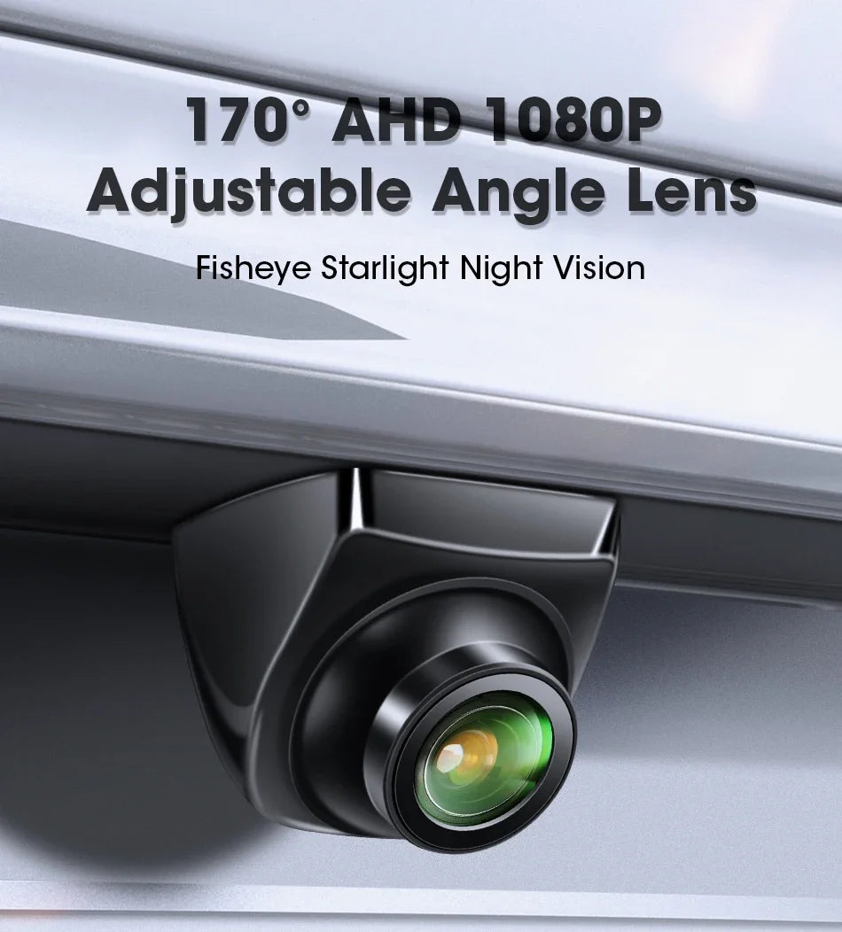 1080P AHD Rear Camera for Vehicle with CVBS Night Vision 12V IP68 Waterproof 170 Degree Fish-eye Lens HD Resistant