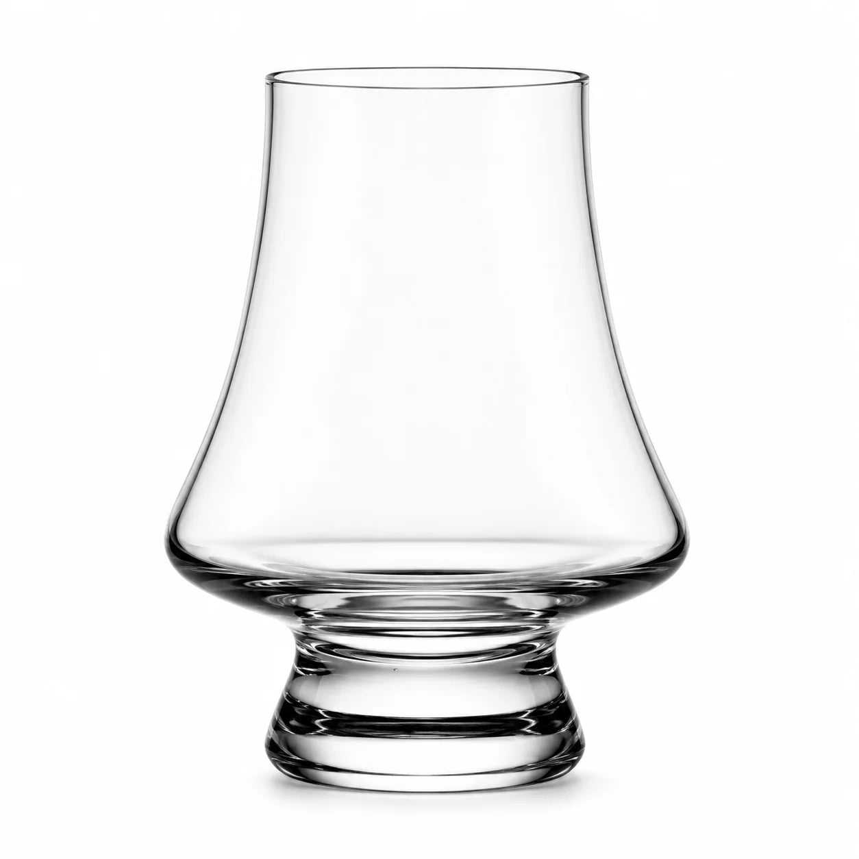 Whiskey Tasting Glasses Set of 2 with Black Walnut Wood Base, 8.5 oz Crystal Glasses with Label Slots