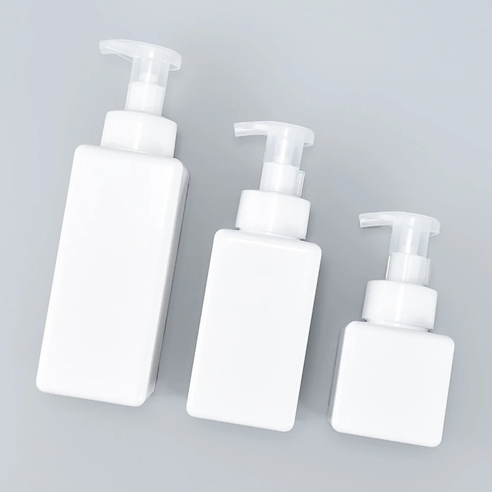 250/450/650ml Soap Dispenser Clear Plastic Foaming Bottle Liquid Pump Container for Hand Sanitizer Shower Gel Shampoo Supplies