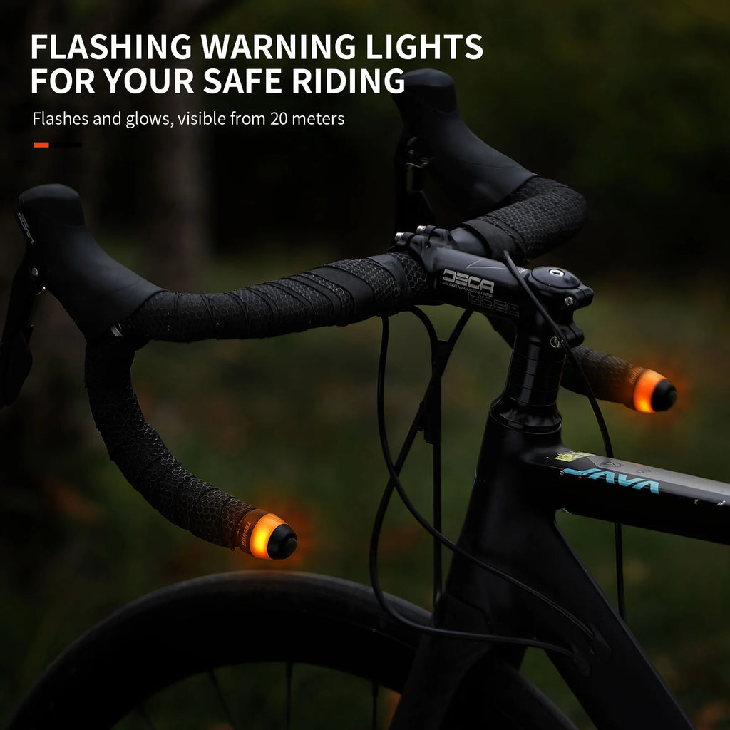 TOSUOD Bicycle Light Plug Light LED Intelligent Turn Signal Warning Light Mountain Handle Blockage Handle Bicycle Light