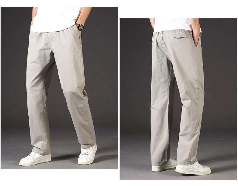 95%Cotton Men's Cargo Pants Summer Work Wear Spring New In Large Size Casual Climbing Joggers Sweatpants Hombre Autumn Trousers