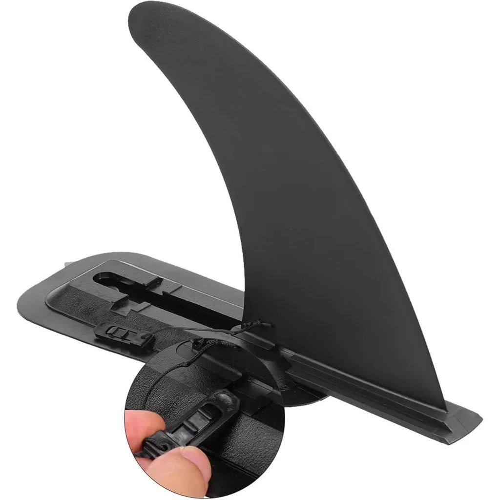9 Inch Single Surf Fin with Mount Base, Detachable Stand Up Paddle Board Fin, Stable Tracking Replacement Fin for SUP Board