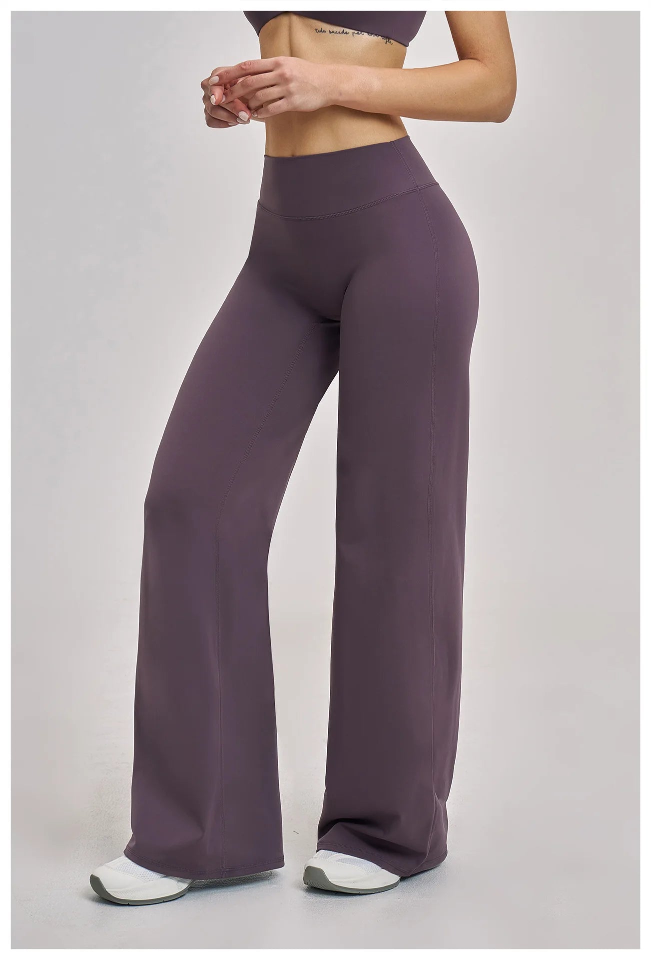 Women's Sports Yoga Pants High Waisted Straight Flared Trousers Running Fitness Sport Trousers Female Gym Casual Sports Pants