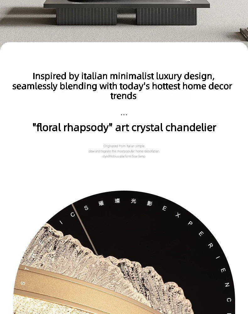 Modern Light Luxury Living Room Chandelier Round Led Hall Light Designer Creative Model Room Bedroom Dining Room Lighting