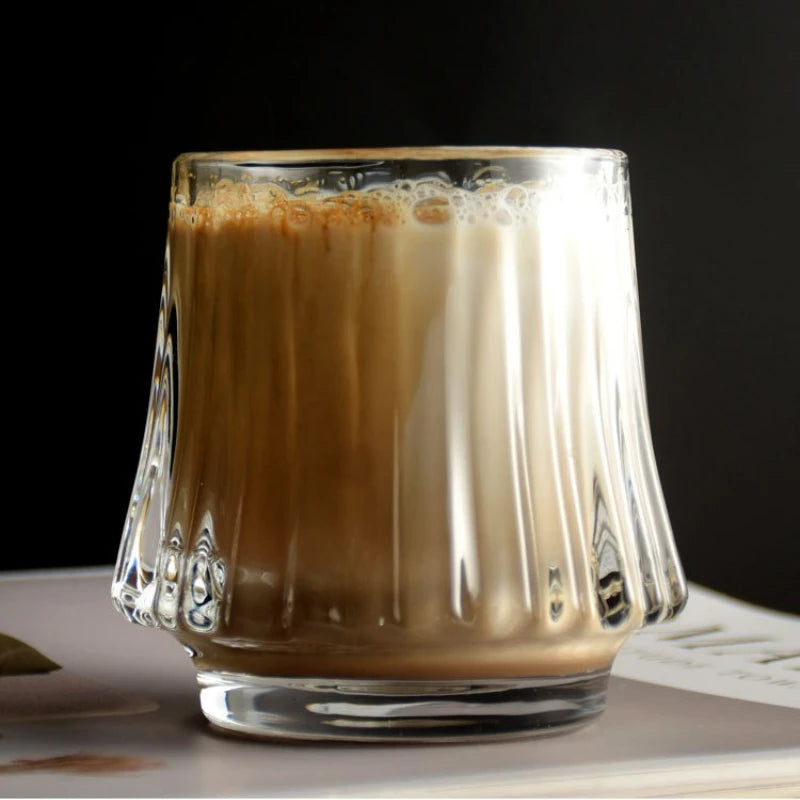 Japanese Style Glass Coffee Cup Transparent Whiskey Water Cup Creative Wine Beer Cocktail Cups Drinkware Glasses 2025 New