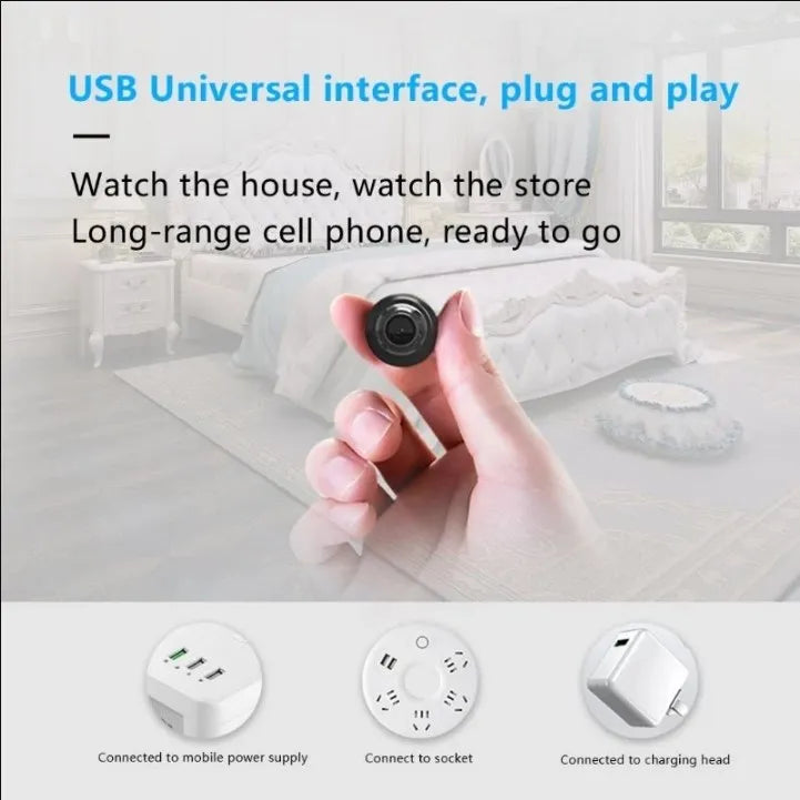 Mini Camera 1080P HD Wifi Night Vision Motion Detection Video Camera Home Security Camcorder Audio Video Recorder No Memory Card