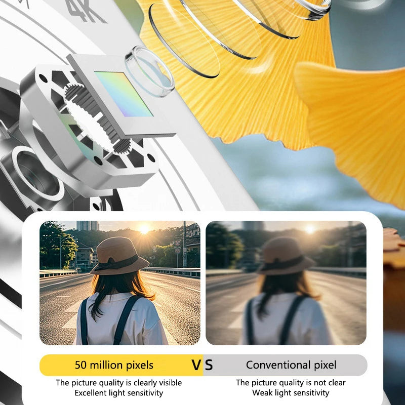 Advanced 50MP Dual Camera Kit, 4K Flash, CCD Digital, Vintage Design Entry-Level Camera