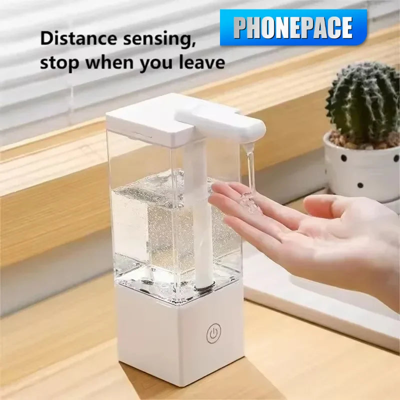 New Touchless Automatic Soap Dispenser Type-C Rechargeable 1500mAh Large Capacity Hand Washing Liquid Dispenser for Home Bathroo