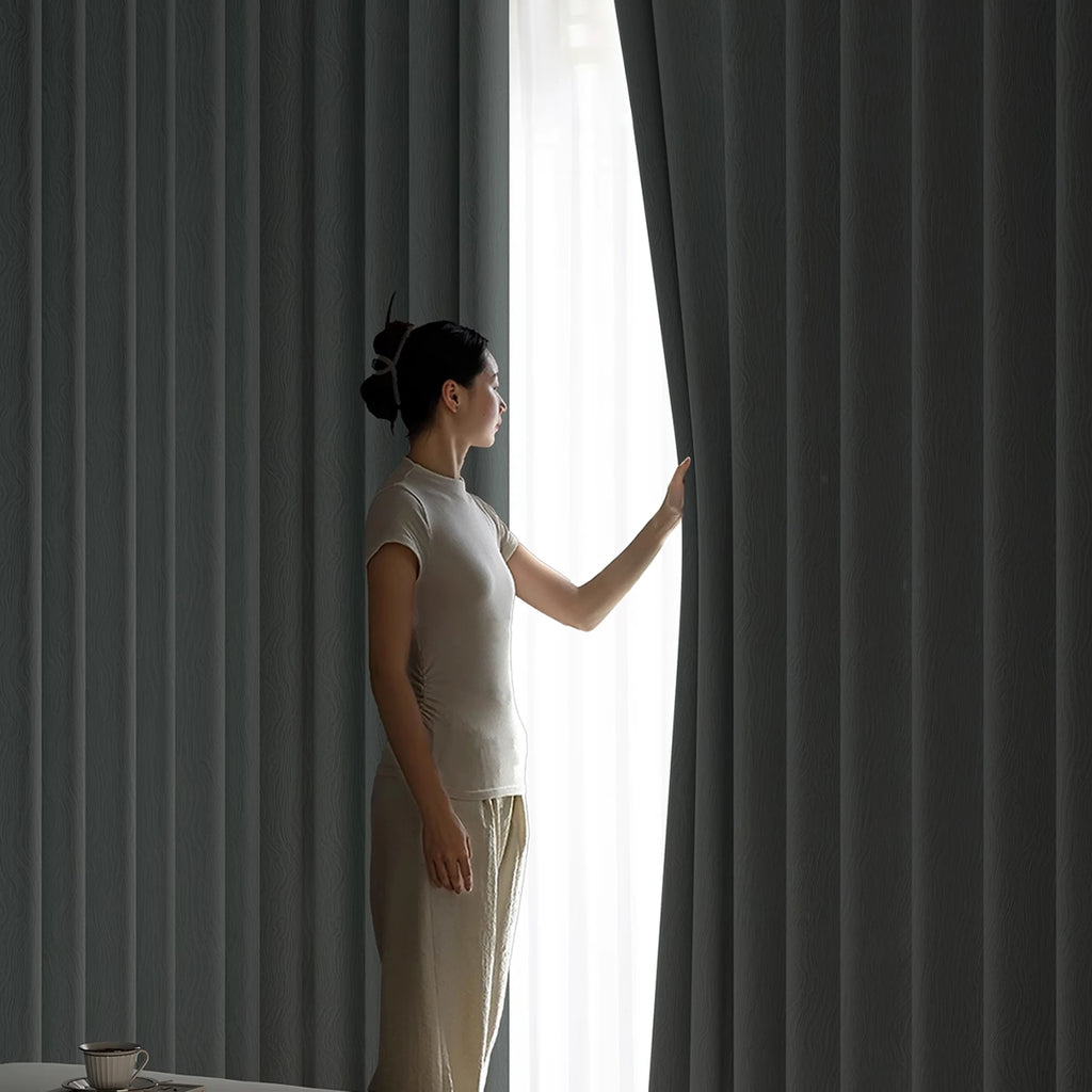 Modern Light Luxury Style High-end Texture Screen Curtain Window Screen Living Room Bedroom Balcony Light-transmitting