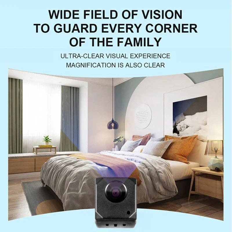 Security Camera 4K Smart Home Monitor with 150° Wide Angle & Infrared Night Vision, WiFi Surveillance Cam with Motion Detection