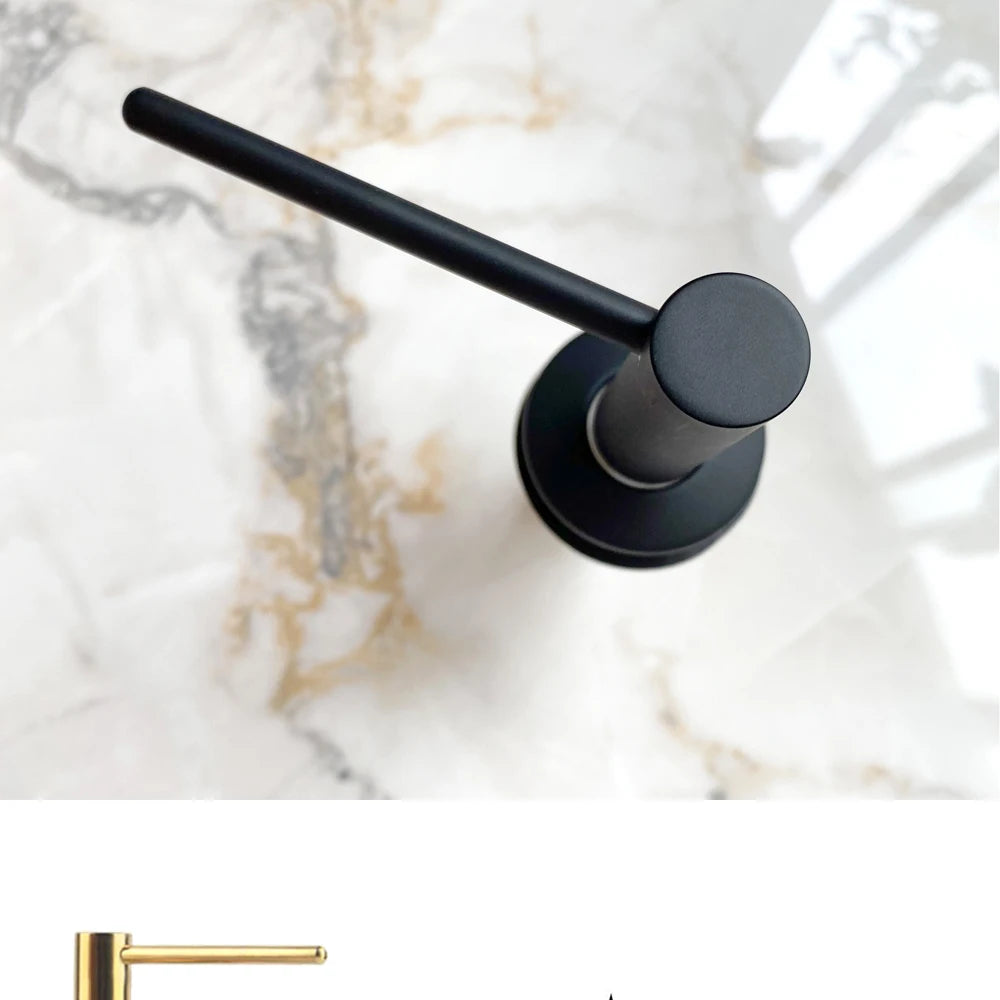 Slim Metal Head Liquid Soap Dispenser Kitchen Sink Bathroom Under Counter Lotion Holder Pump Dish Wash Detergent Silicone Tube