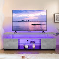 Cubehom TV Entertainment Center LED TV Stand, Gaming Center for 50 inch TV, Modern TV Stand with Storage, TV Console for Ga