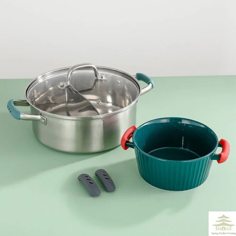 2Pcs Silicone Pan Handle Cover Heat Insulation Assist Handle Holder Grip Sleeve Kitchen Gadgets